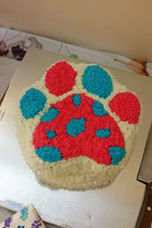 Cake from Elllie's puppy shower