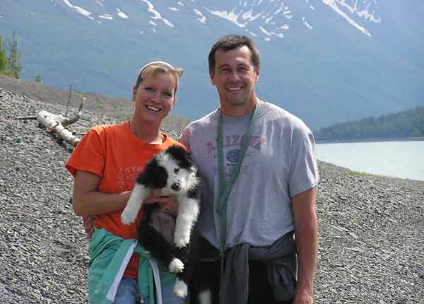 Arrie with Diane and Matt in Alaska