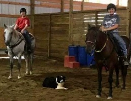Chyan and 4-H riders